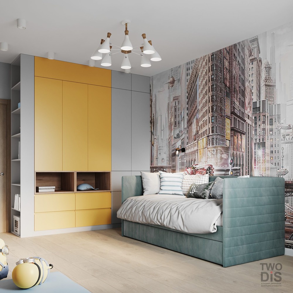 Дизайн интерьера квартиры ЖК Ариосто - детская двухкомнатной квартиры, Санкт-Петербург